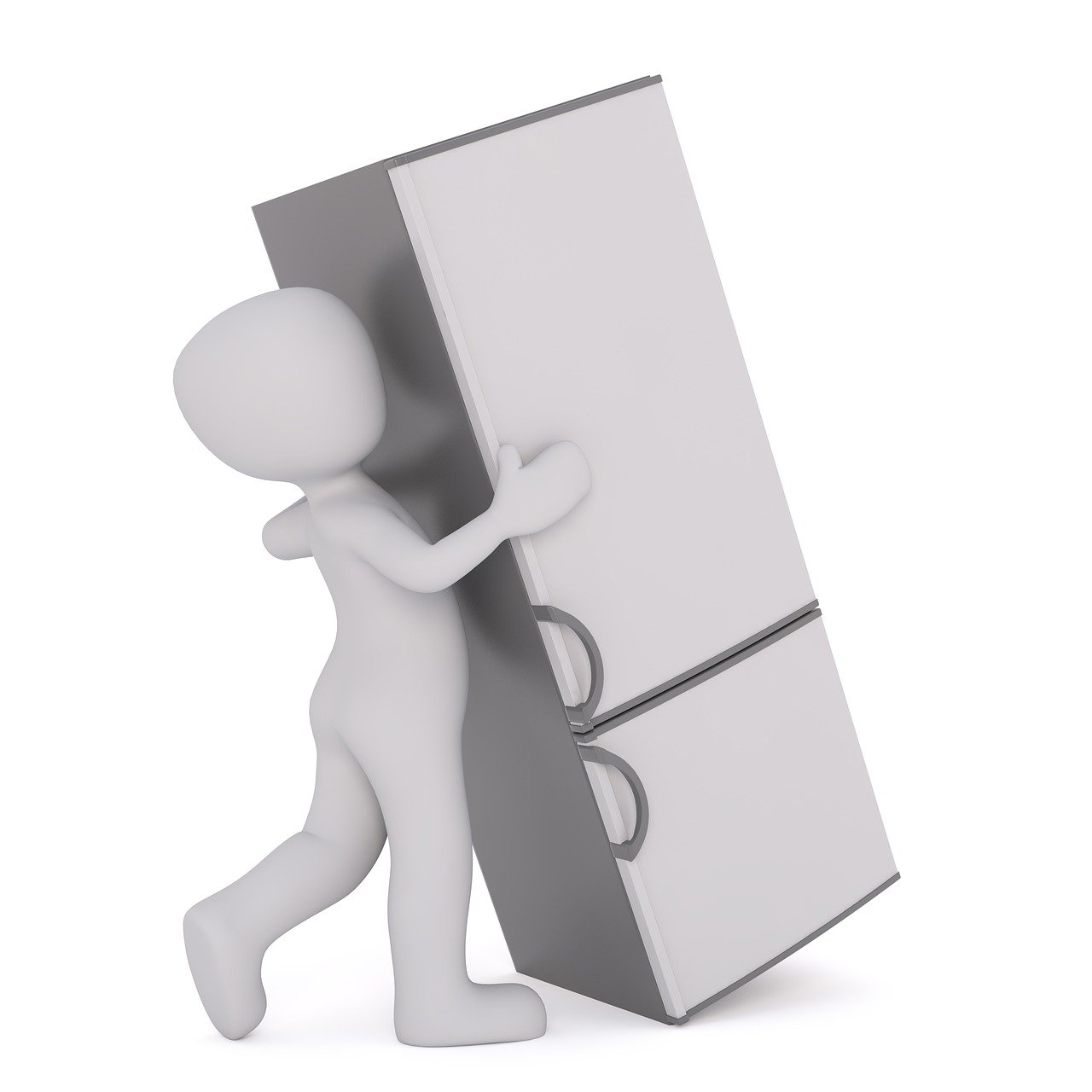 refrigerator, moving companies, white male, 3d model, isolated, 3d, model, whole body, white, 3d man, meal, food, storage, cool, kitchen, transport, move, moving helpers, refrigerator, refrigerator, refrigerator, refrigerator, refrigerator